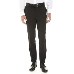 NWT Calvin Klein Men's Skinny-Fit Infinite Stretch Suit Pants, Black-33Wx32LUS